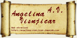Angelina Višnjičar vizit kartica